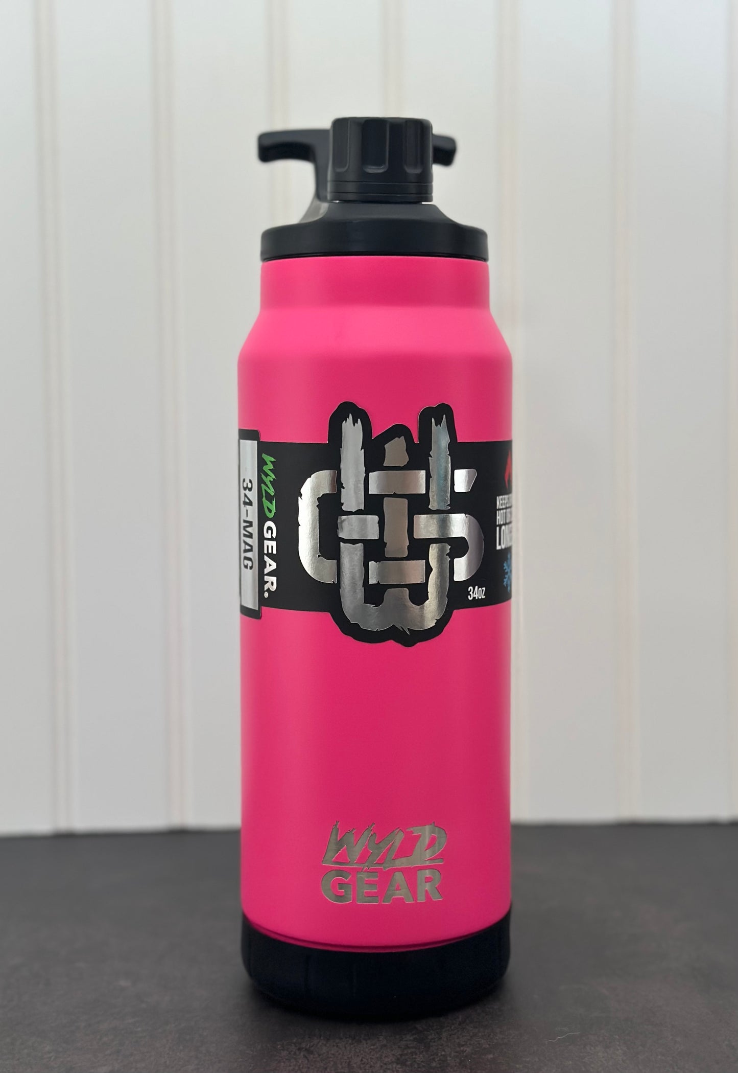 WYLD GEAR 34oz MAG-Flask, Stainless Steel 34oz MAG Bottle
