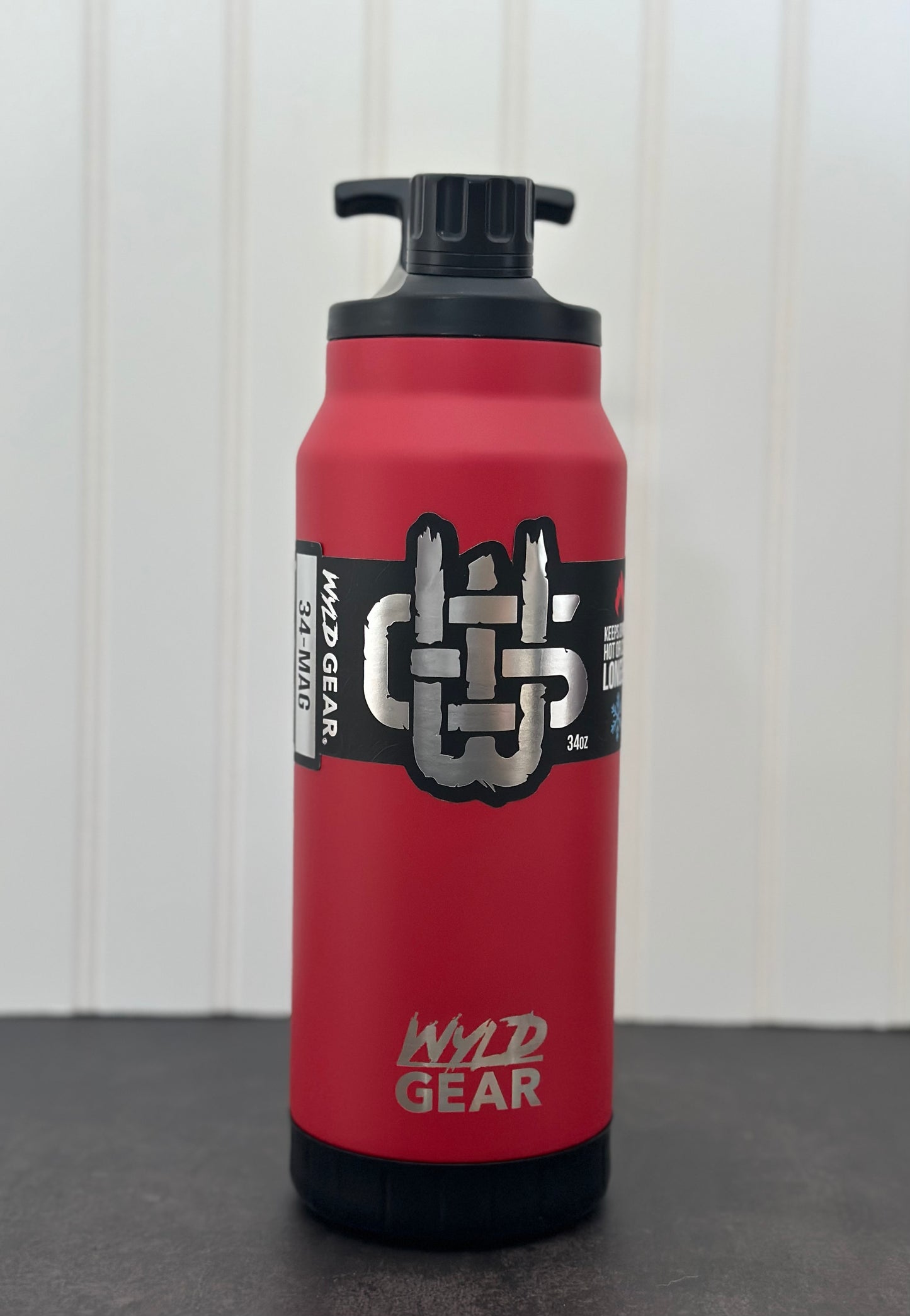 WYLD GEAR 34oz MAG-Flask, Stainless Steel 34oz MAG Bottle