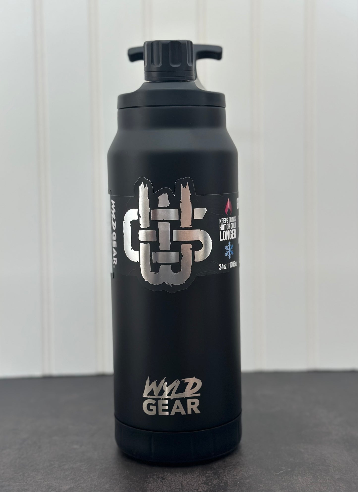 WYLD GEAR 34oz MAG-Flask, Stainless Steel 34oz MAG Bottle