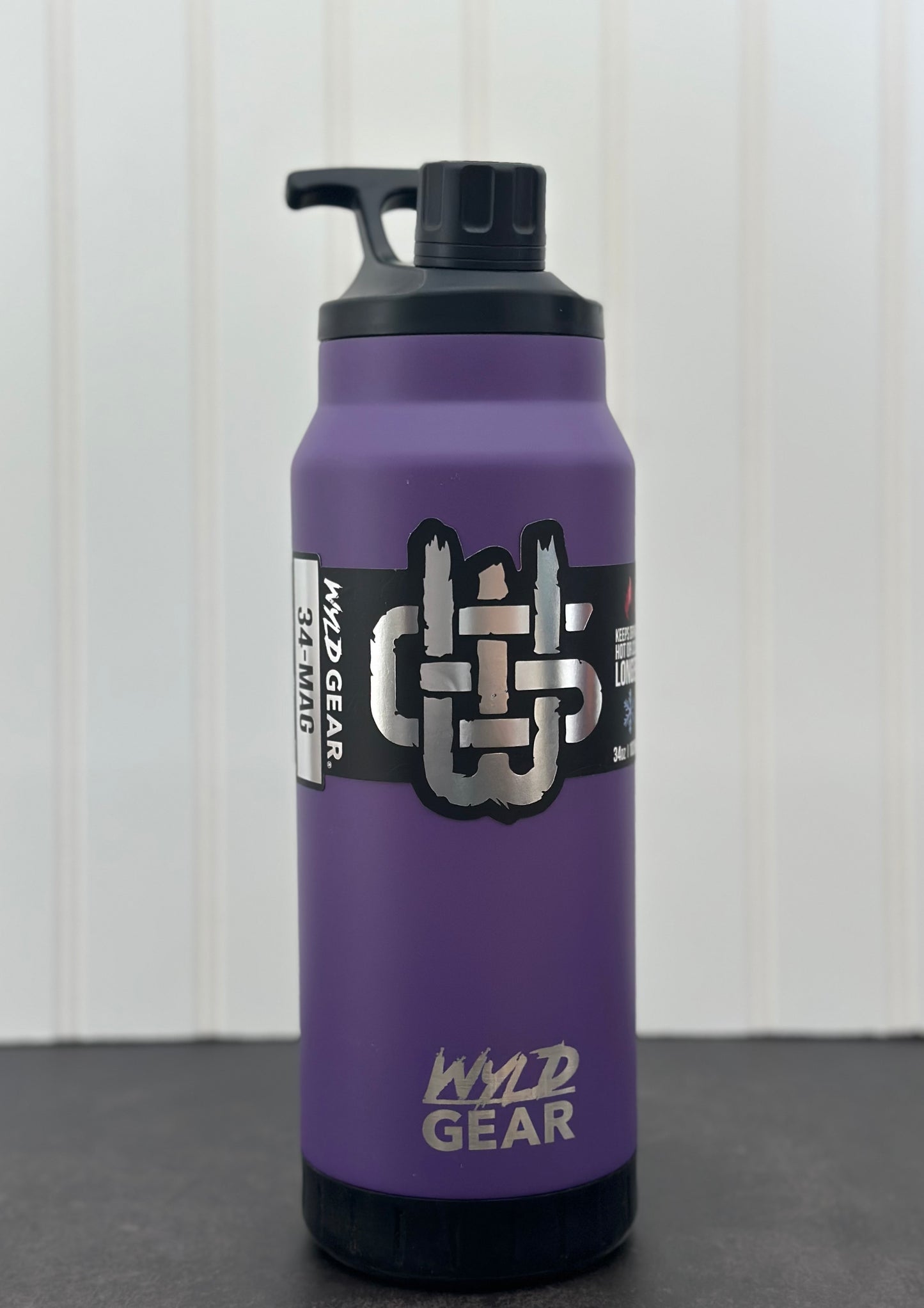WYLD GEAR 34oz MAG-Flask, Stainless Steel 34oz MAG Bottle