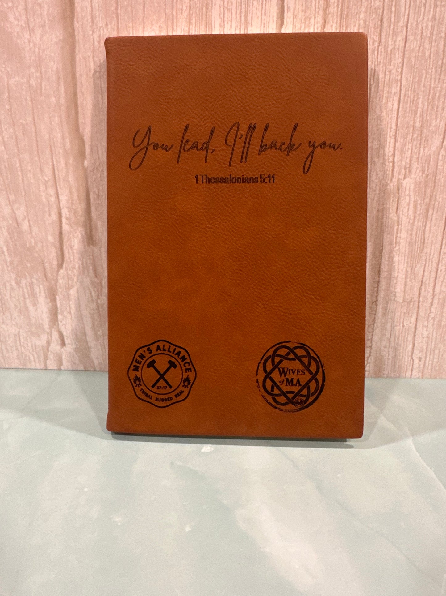 Superior Leatherette Engravable Journal Rawhide to Black