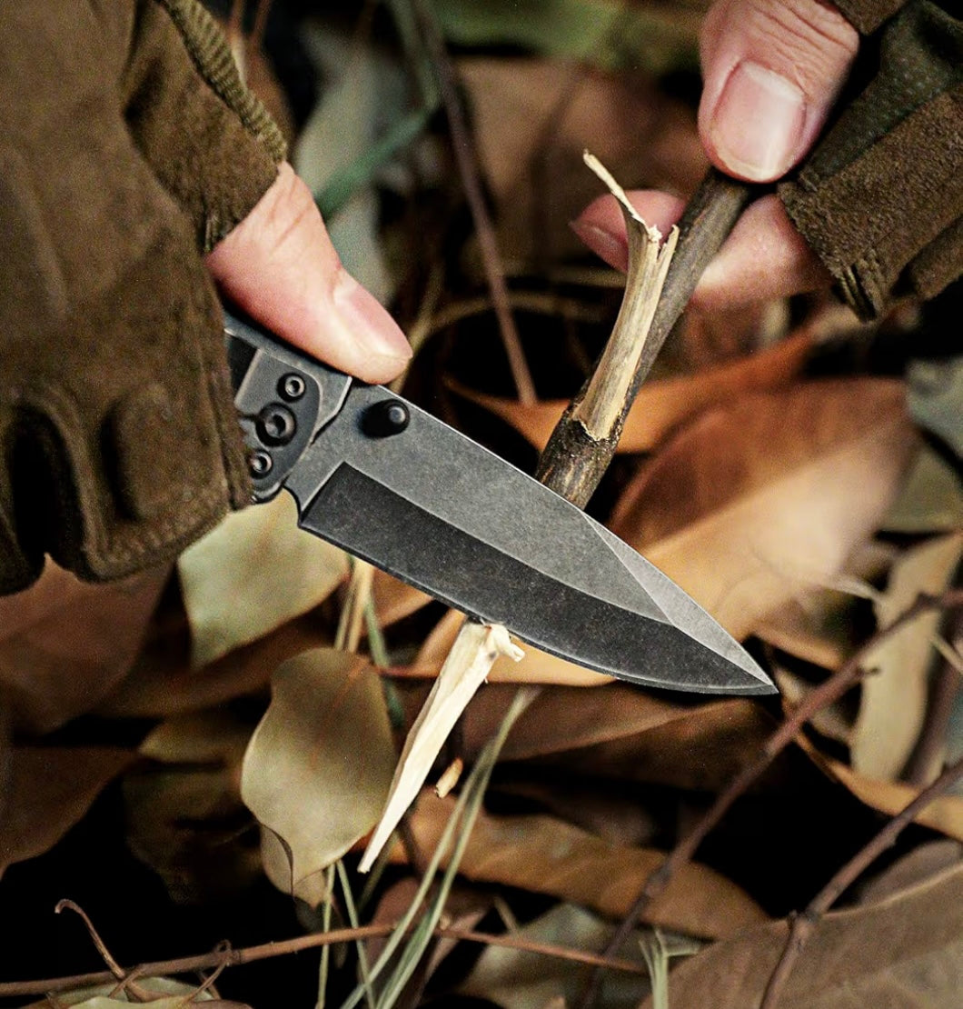 Call Sign Knife with MA and Finish Strong Logo