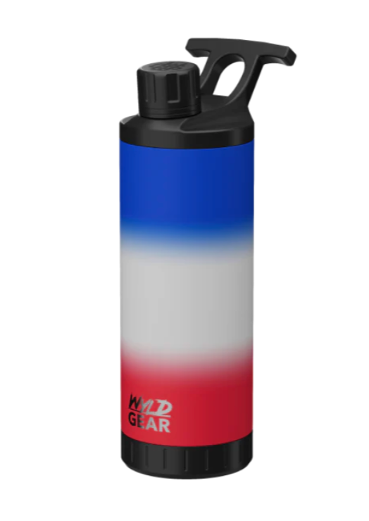Wyld Gear 18oz MAG Bottle (Red, White, & Blue)